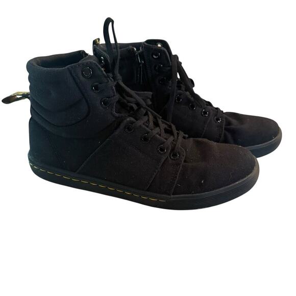 Dr. Martens Rozarya II Women’s Black Canvas High Top Sneakers Size 8US 6UK 39EU - Picture 1 of 6